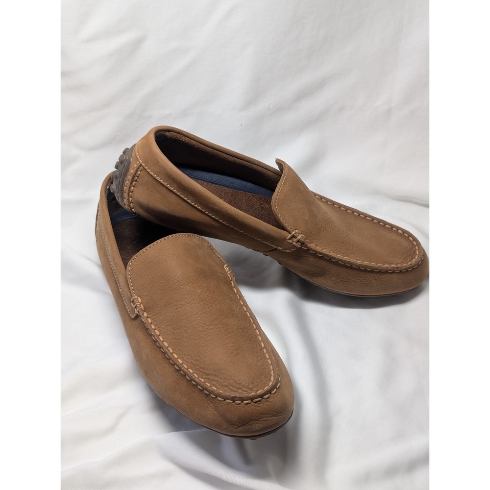 Sperry Hamilton II Venetian Driving Loafers Size 11 M Tan Leather Shoes STS15644
